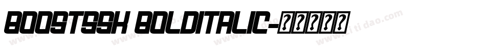 BoostSSK BoldItalic字体转换